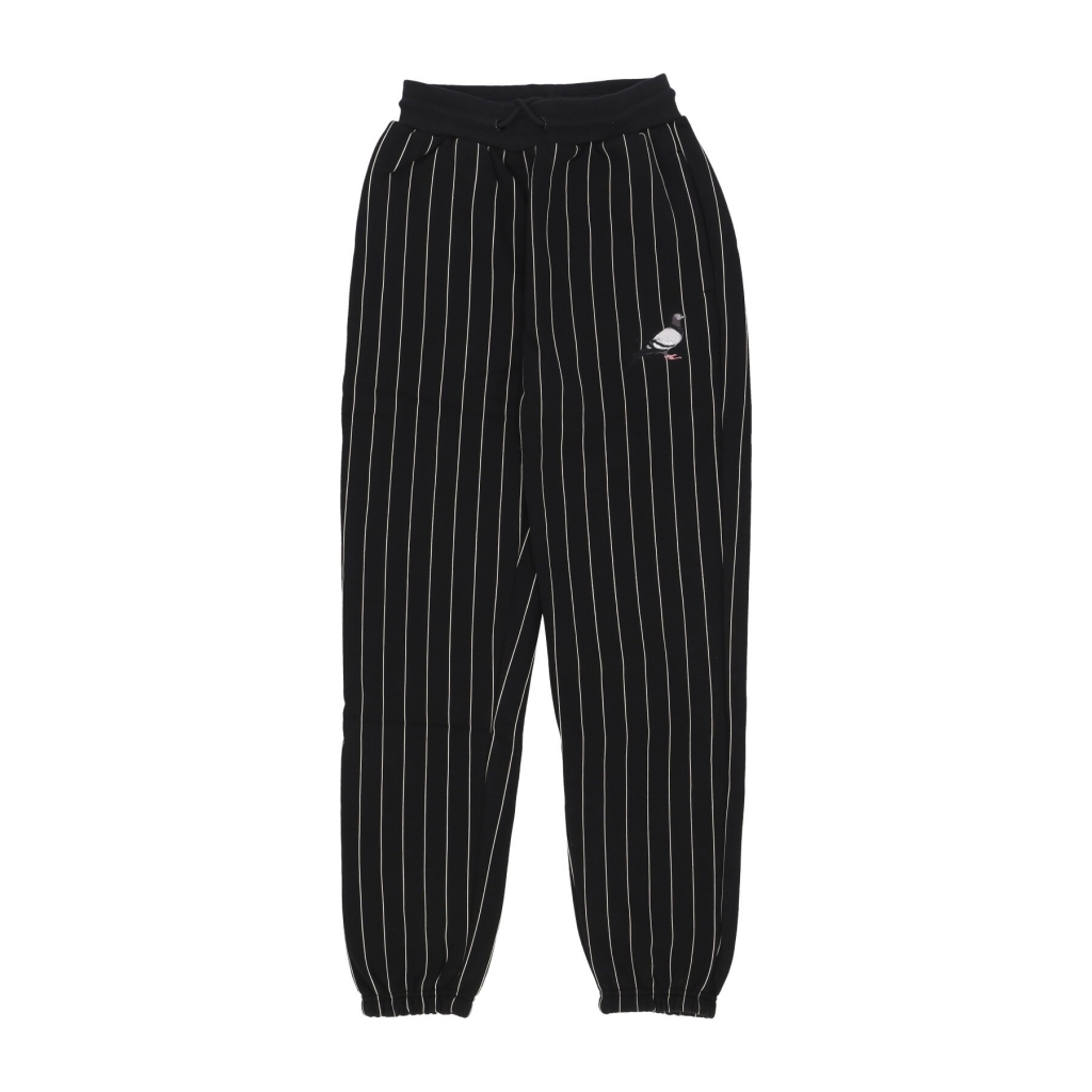 pantalone tuta felpato uomo pinstripe pigeon sweatpant BLACK