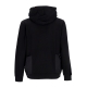 felpa cappuccio uomo bucket pullover BLACK