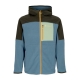 giubbotto pile uomo abrazo fleece hoodie full-zip jacket WOODS/BLUE SPRUCE