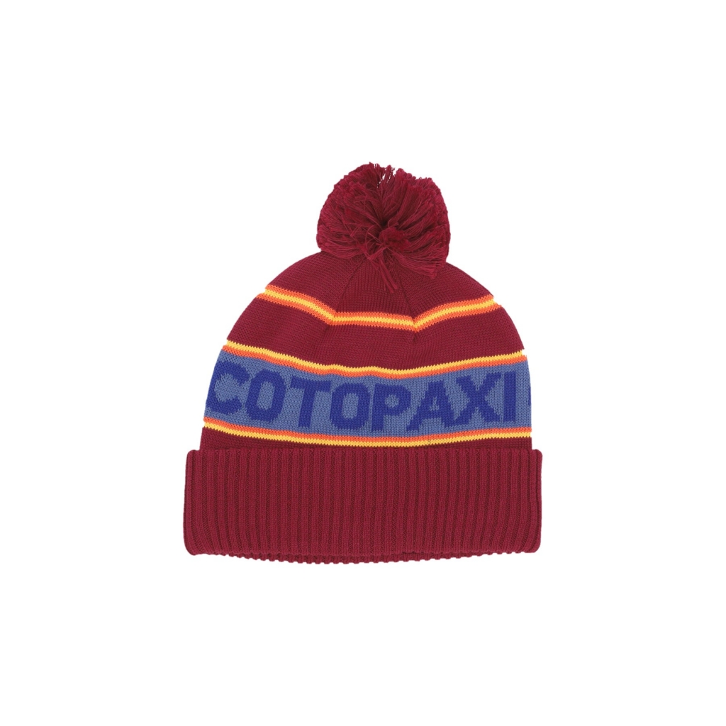 cappello pom pom uomo cumbre beanie BURGUNDY