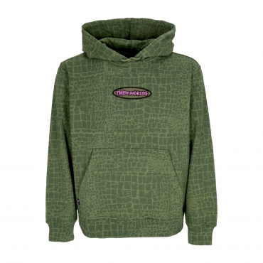 felpa leggera cappuccio uomo croc pullover OLIVE