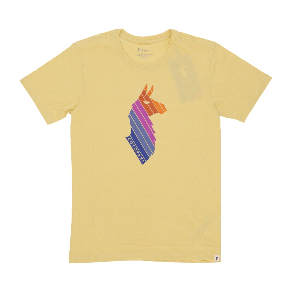 maglietta uomo llama stripes organic tee WHEAT