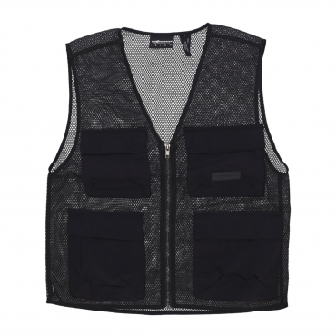 smanicato uomo honeycomb vest BLACK