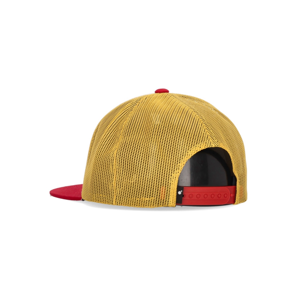 cappellino visiera piatta uomo bodega trucker BLACK/RED