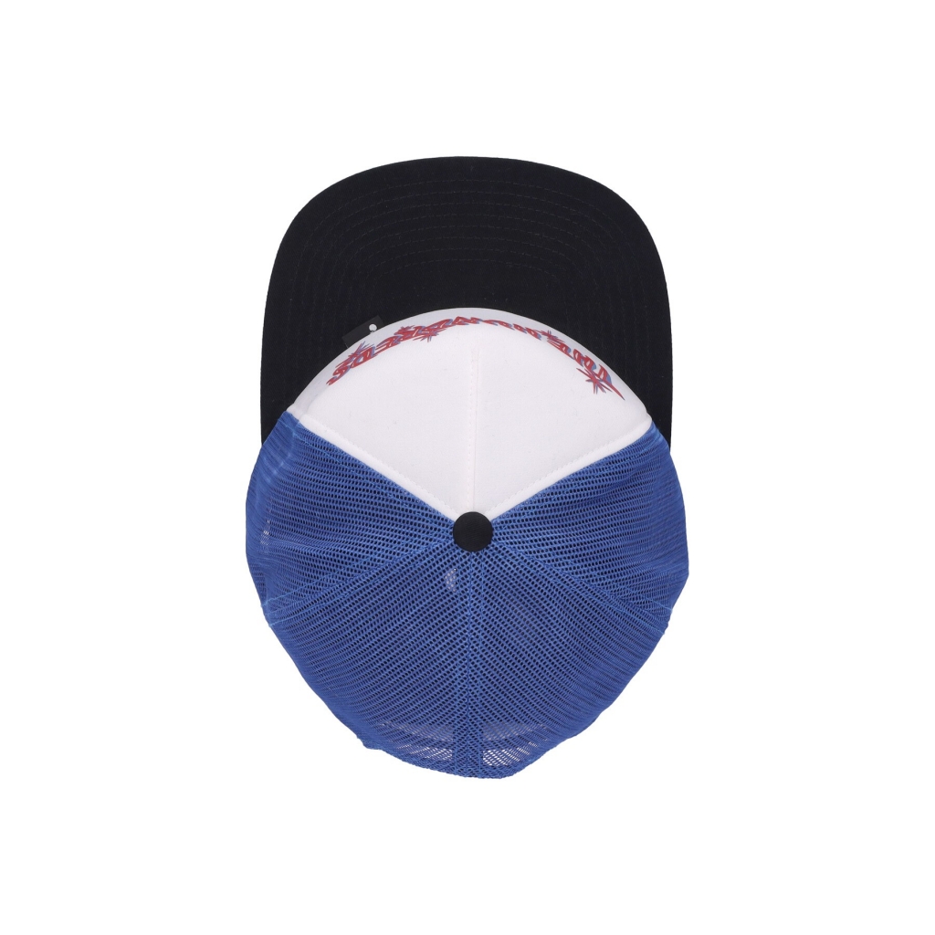 cappellino visiera piatta uomo bodega trucker BLACK/BLUE