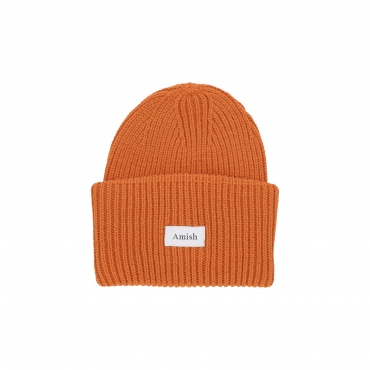 cappello uomo wool blend beanie ORANGE