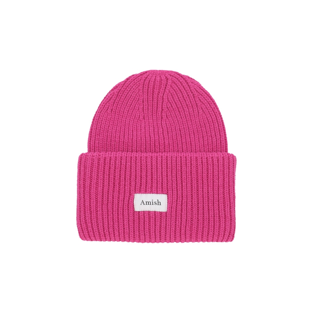 cappello uomo wool blend beanie KNOCK OUT PINK