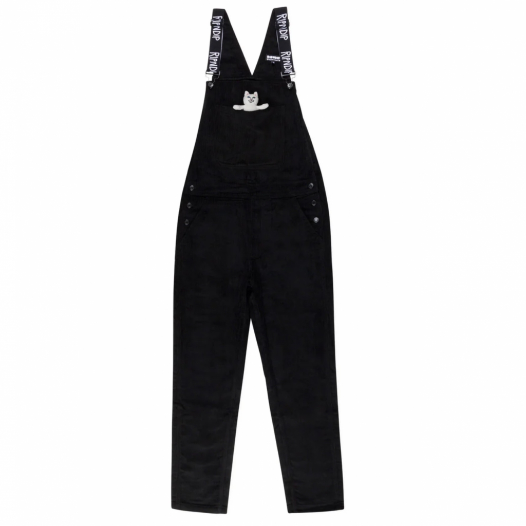 salopette uomo nermy buddy corduroy overalls BLACK