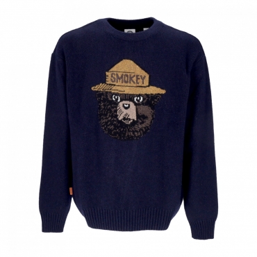 maglione uomo jacquard sweater x smokey bear ECLIPSE NAVY