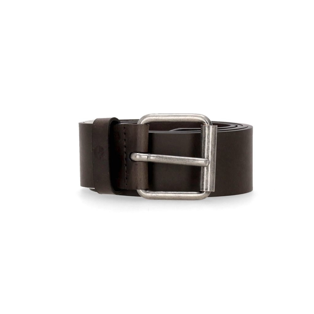 cintura uomo 40mm recycled leather belt DARK BROWN