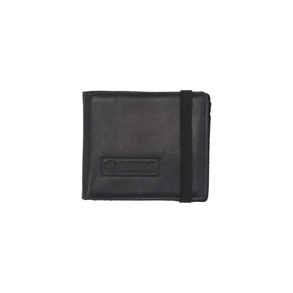 portafoglio uomo strapper leather wallet BLACK