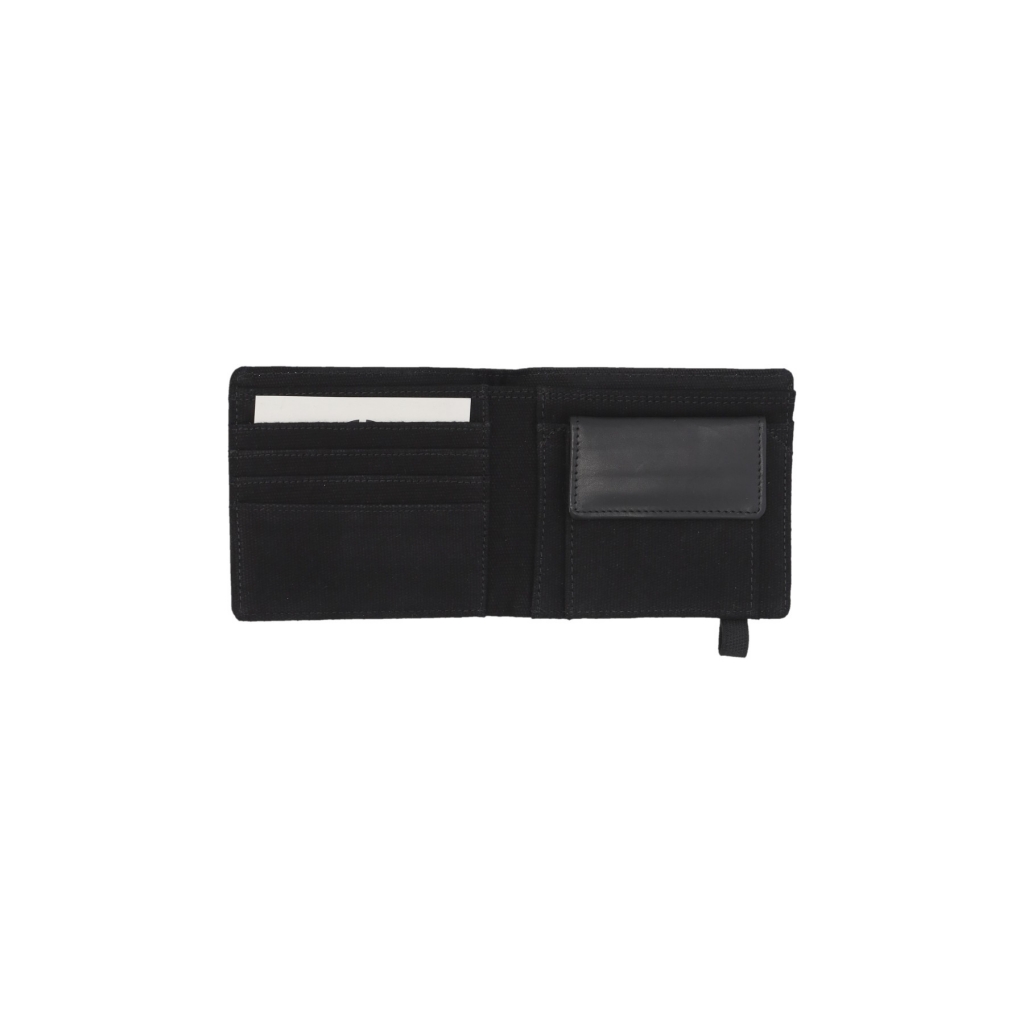 portafoglio uomo strapper leather wallet BLACK