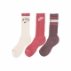 calza media uomo everyday plus cushioned crew socks  3 pack  BORDEAUX/CREAM/BLACK