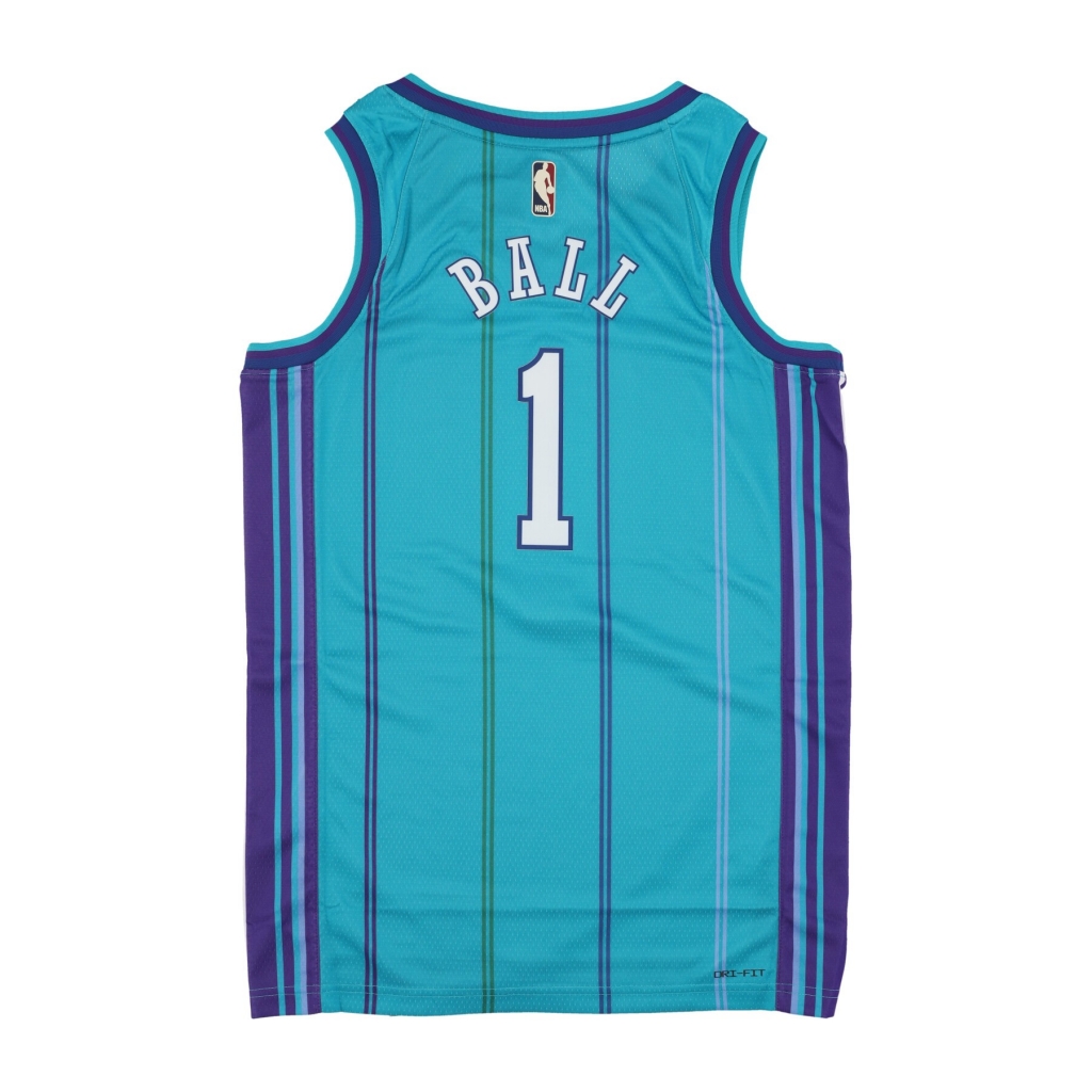 canotta basket uomo nba hardwood classics 23 dri-fit swingman jersey no 1 chahor lamelo ball RAPID TEAL