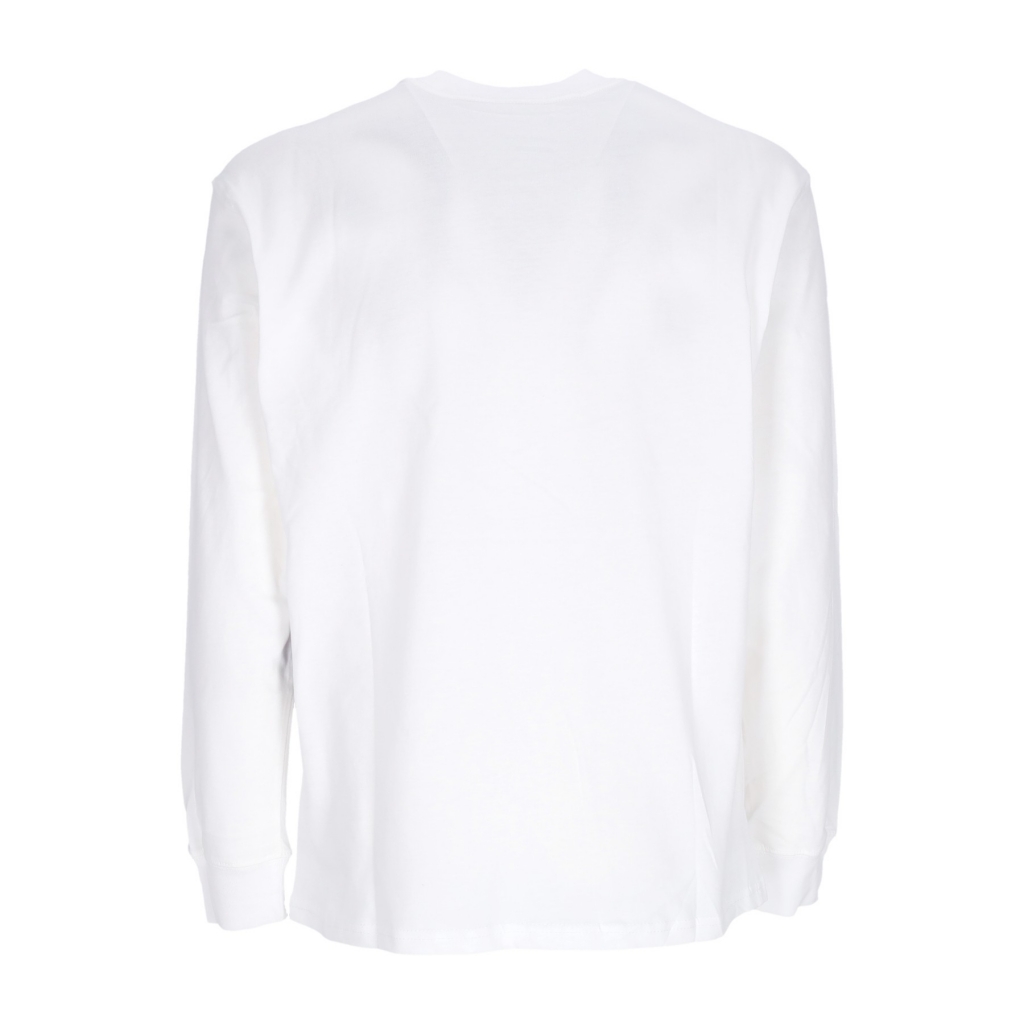 maglietta manica lunga uomo nba essentials l/s tee bronet WHITE