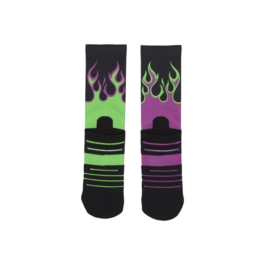 calza media uomo flame PURPLE/GREEN/BLACK