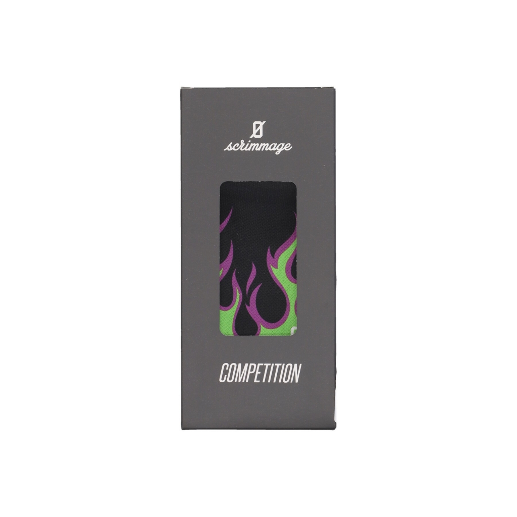 calza media uomo flame PURPLE/GREEN/BLACK