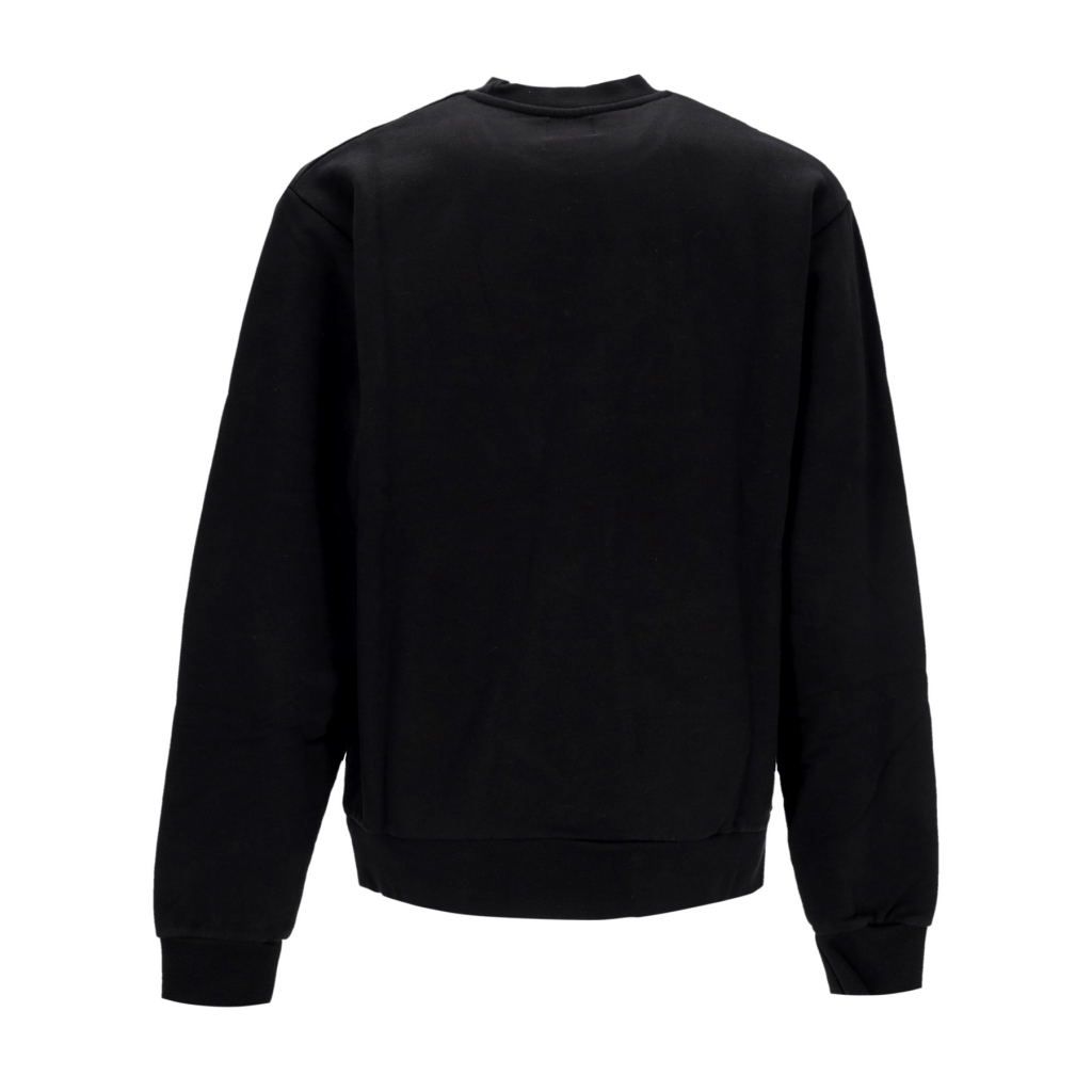 felpa leggera girocollo uomo pixel dancer texture emb crewneck BLACK