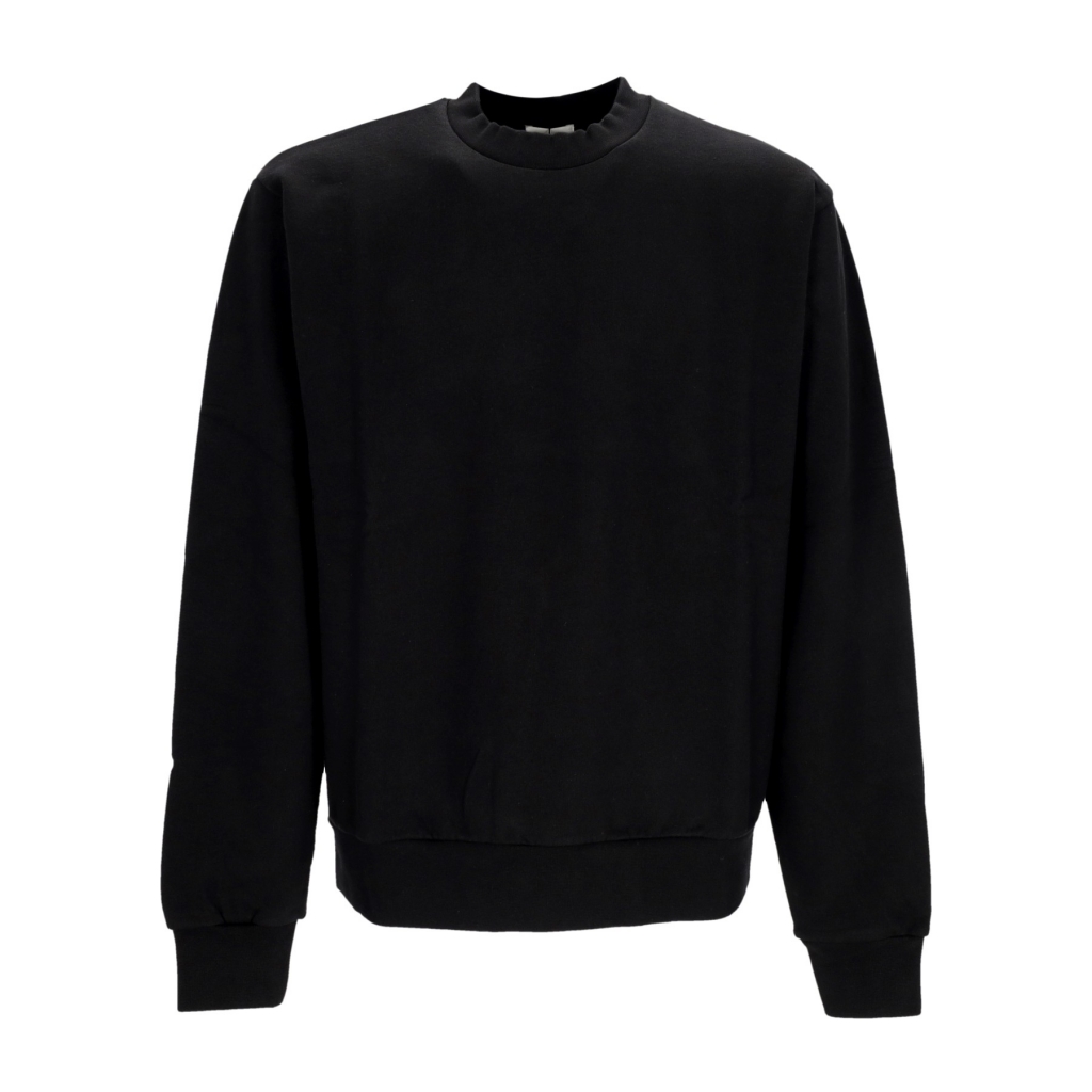 felpa leggera girocollo uomo back heart crewneck BLACK