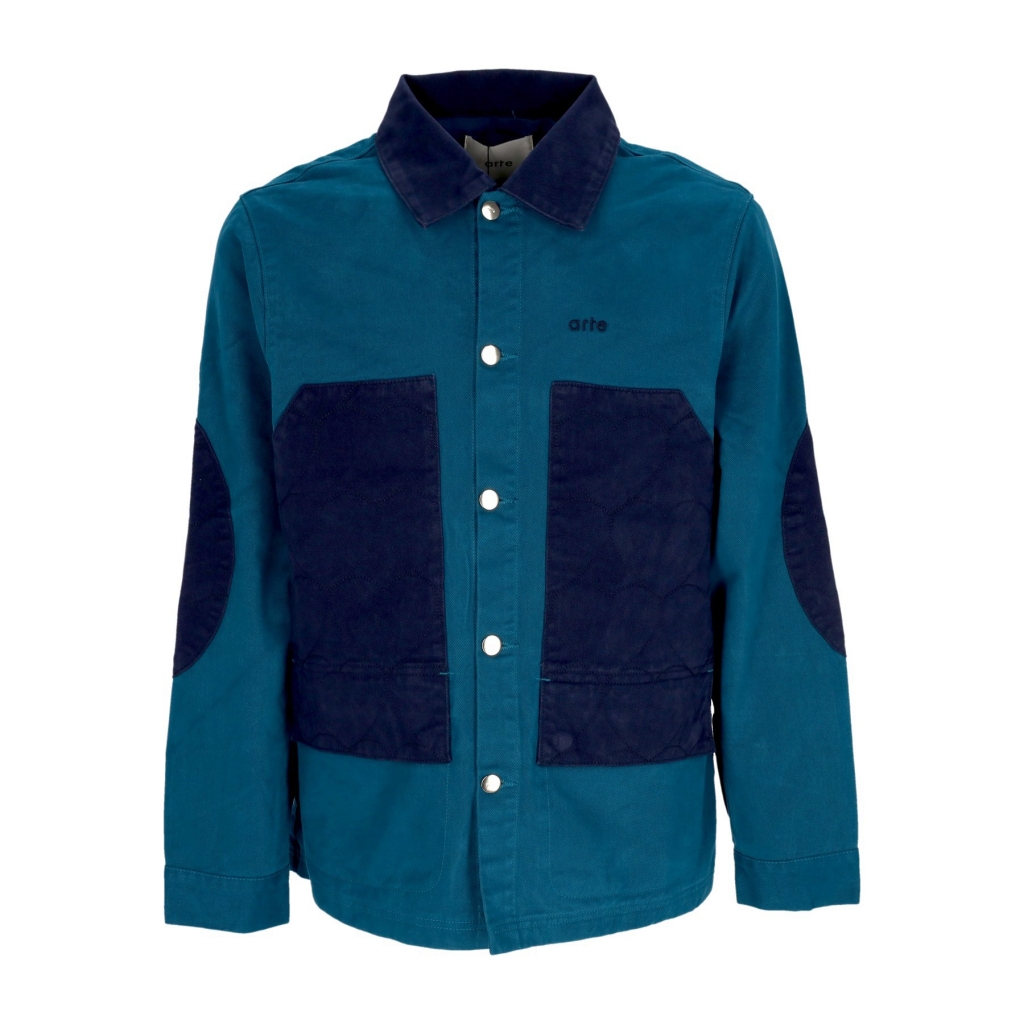 giubbotto uomo heart padded jacket PETROL BLUE