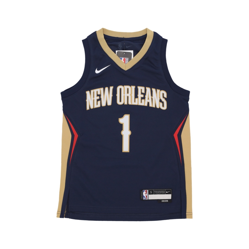 canotta basket ragazzo nba icon edition swingman jersey no 1 zion williamson neopel ORIGINAL TEAM COLORS