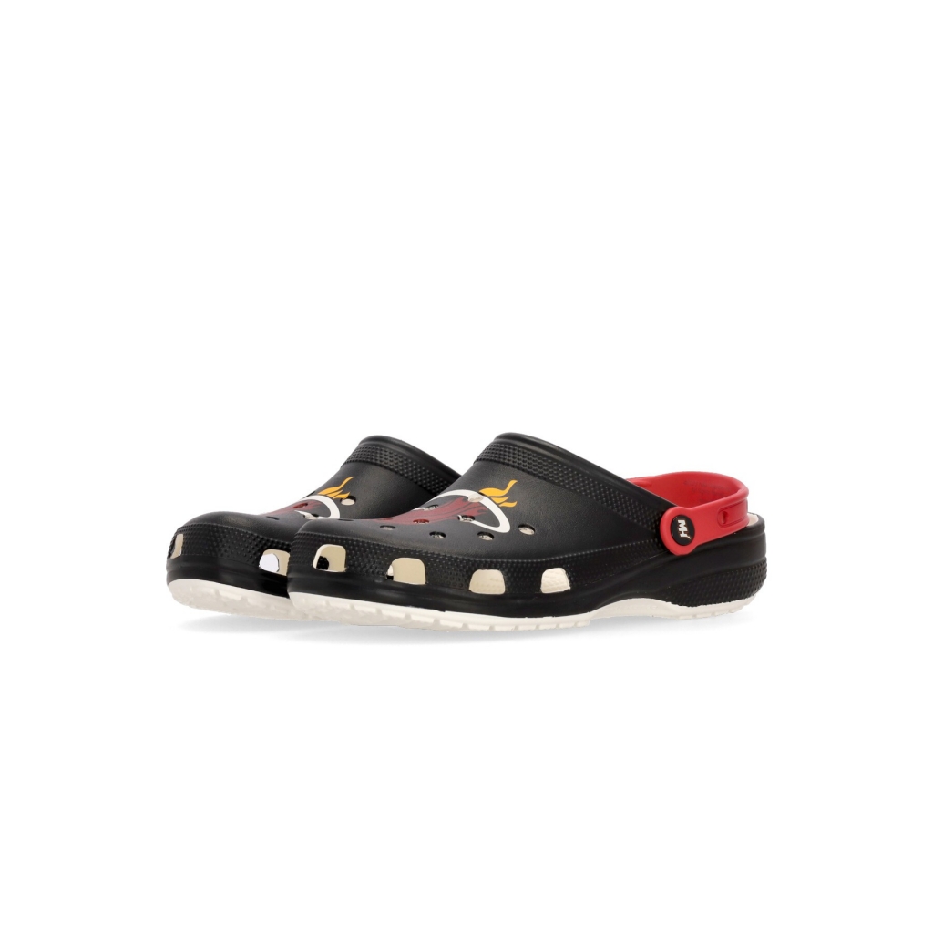 mule uomo nba miami heat classic clog BLACK