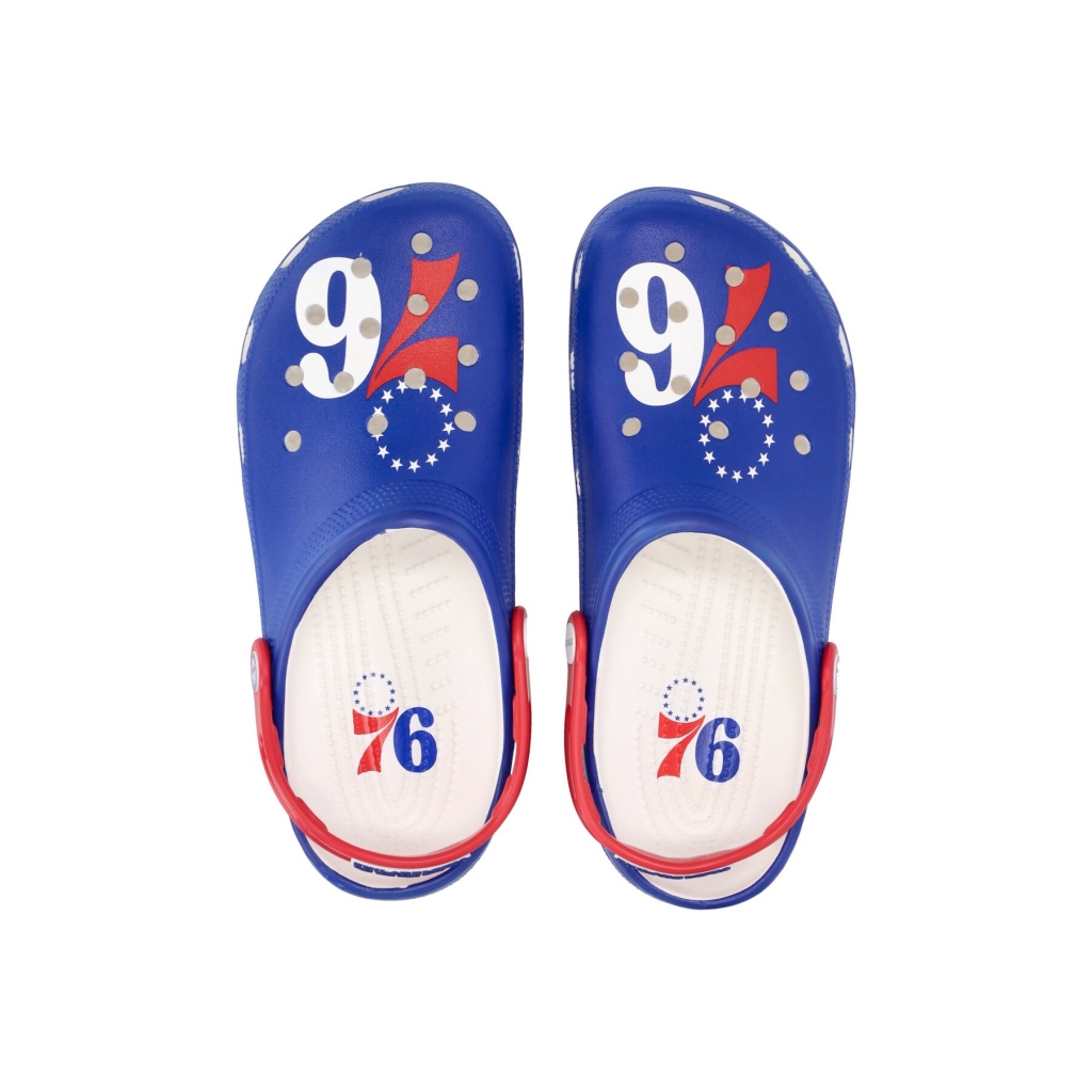 mule uomo nba philadelphia 76ers classic clog WHITE