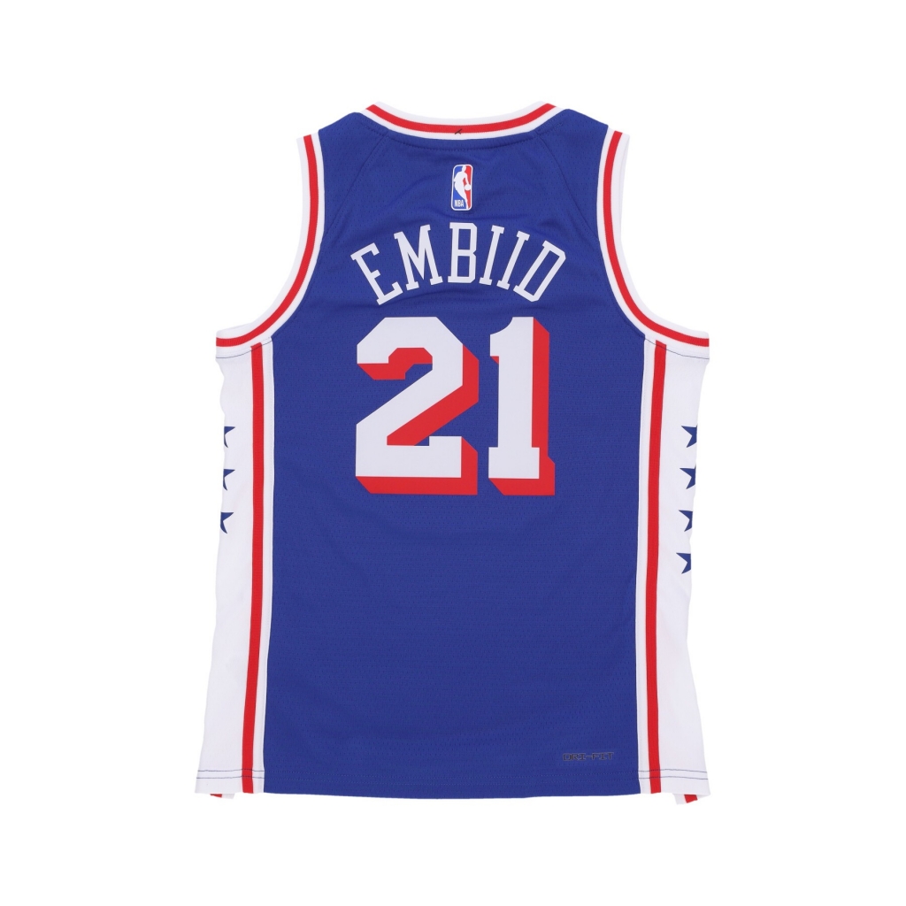 canotta basket ragazzo nba icon edition swingman jersey no 21 joel embiid phi76e ORIGINAL TEAM COLORS