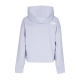 felpa leggera cappuccio corta donna w spacer air hoodie DUSTY PERIWINKLE