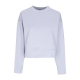 felpa girocollo corta donna w spacer air crewneck DUSTY PERIWINKLE