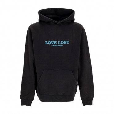 felpa cappuccio uomo love lost hoodie FADED BLACK