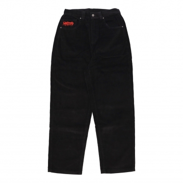 pantalone lungo uomo feeler casper corduroy pants BLACK