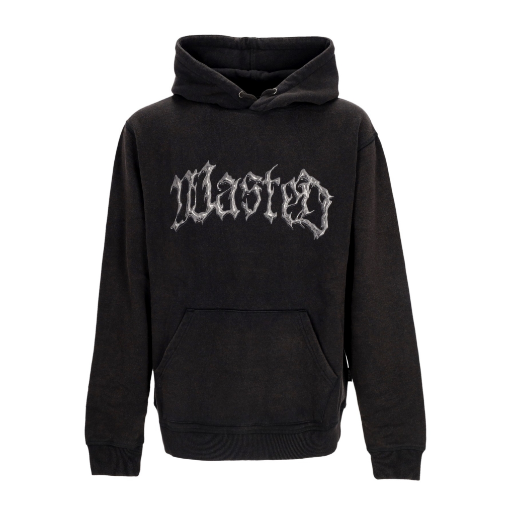 felpa cappuccio uomo knight core hoodie FADED BLACK