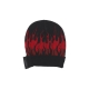 cappello uomo flames beanie BLACK/RED