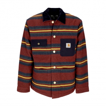 giacca workwear uomo oregon jacket STARCO STRIPE/BORDEAUX