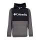 felpa cappuccio uomo columbia trek colorblock hoodie BLACK/SHARK