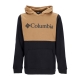 felpa cappuccio uomo columbia trek colorblock hoodie BLACK/DELTA