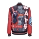 giubbotto bomber uomo nba burst warm up jacket no 3 dwyane wade miahea MULTI/WHITE