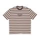 maglietta uomo go horizontal stripe tee COARSE BROWN MULTI