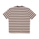 maglietta uomo go horizontal stripe tee COARSE BROWN MULTI