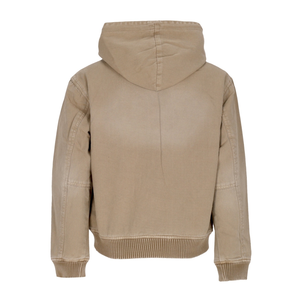 giubbotto uomo go canvas worker hoodie WASHED BROWN CANVAS