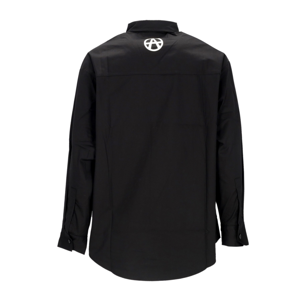 camicia manica lunga uomo devil hands shirt BLACK