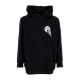 felpa leggera cappuccio uomo skulled logo hoodie BLACK