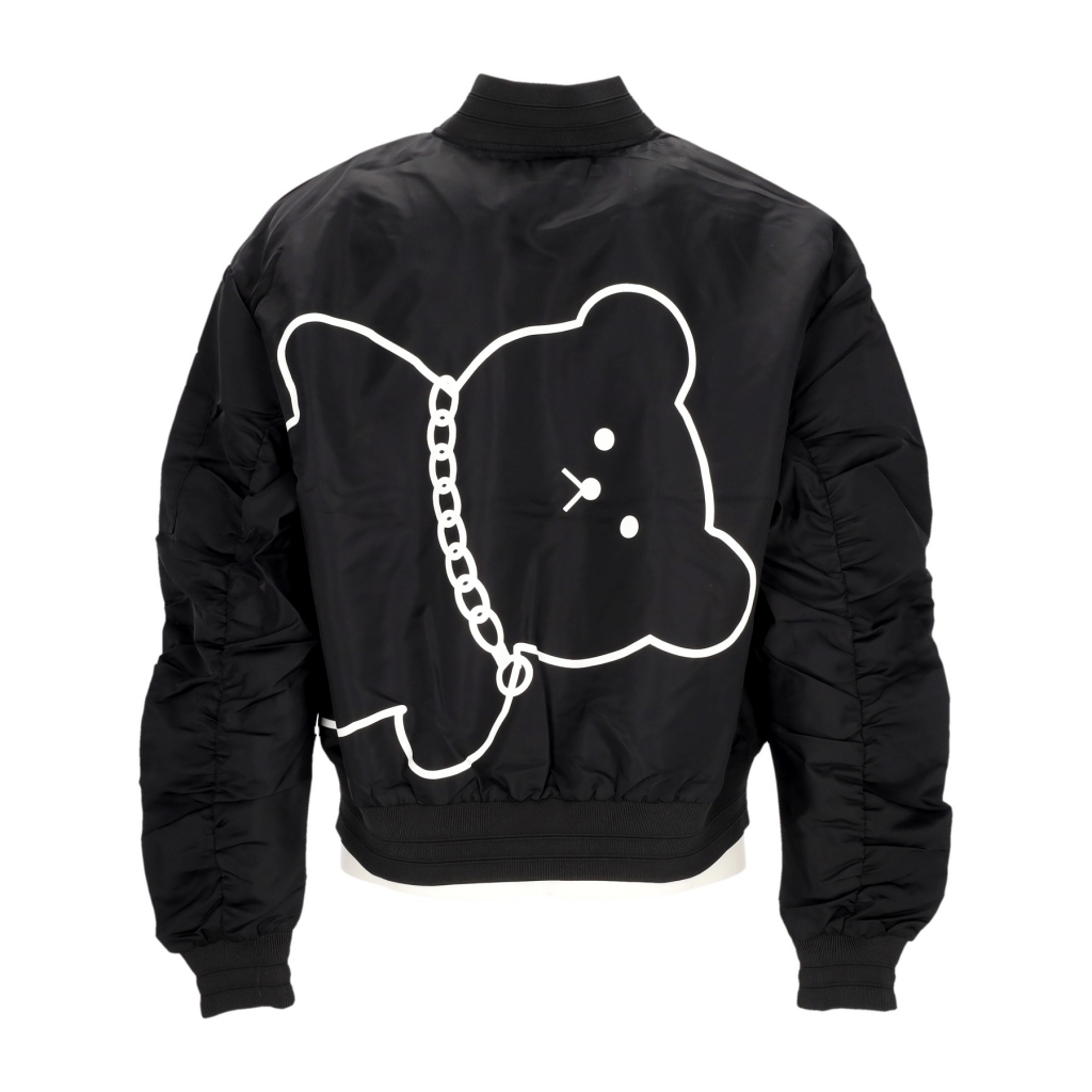 giubbotto uomo sketchy bear varcity BLACK