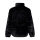 pelliccia uomo logo jacket BLACK