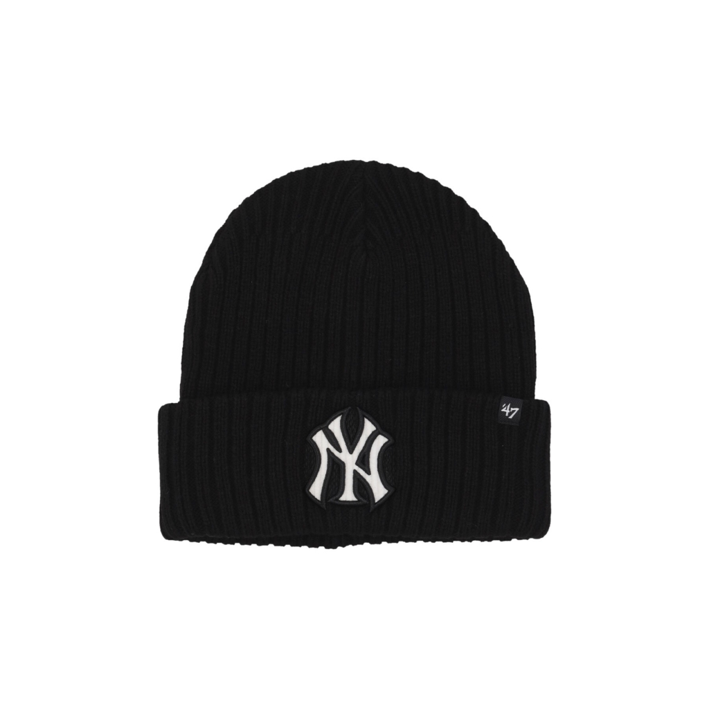 cappello uomo mlb thick cord cuff knit neyyan BLACK