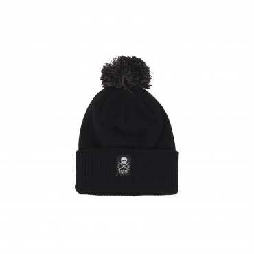 cappello pom pom uomo lopez 50 snowstar beanie BLACK/WHITE