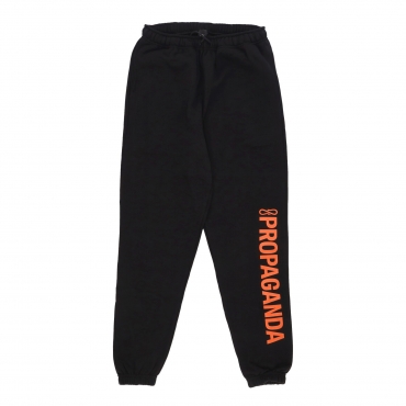 pantalone tuta felpato uomo logo vertical sweatpant BLACK