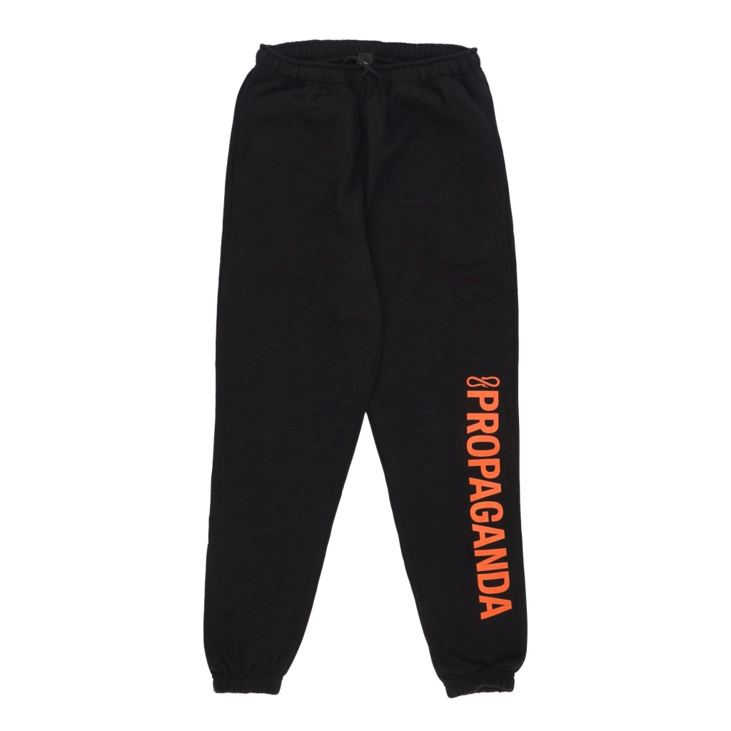 pantalone tuta felpato uomo logo vertical sweatpant BLACK