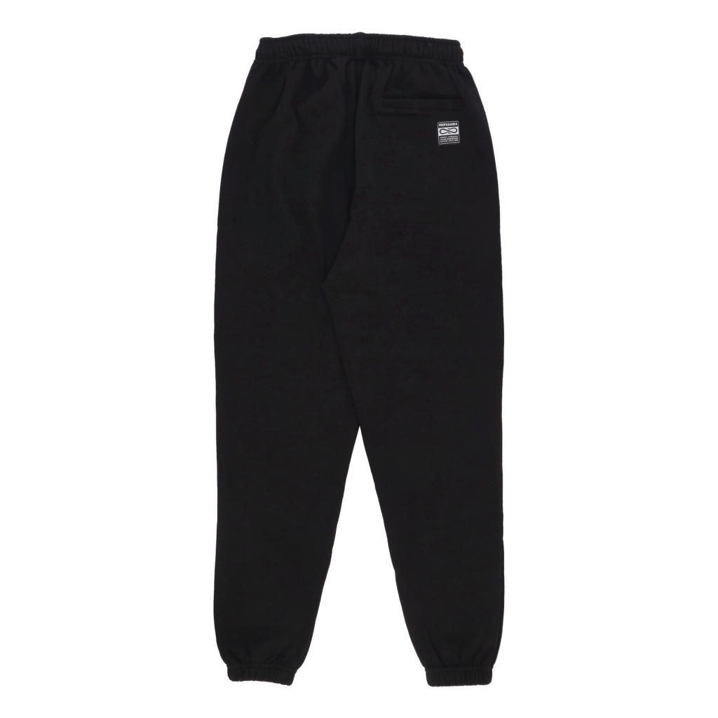 pantalone tuta felpato uomo logo vertical sweatpant BLACK